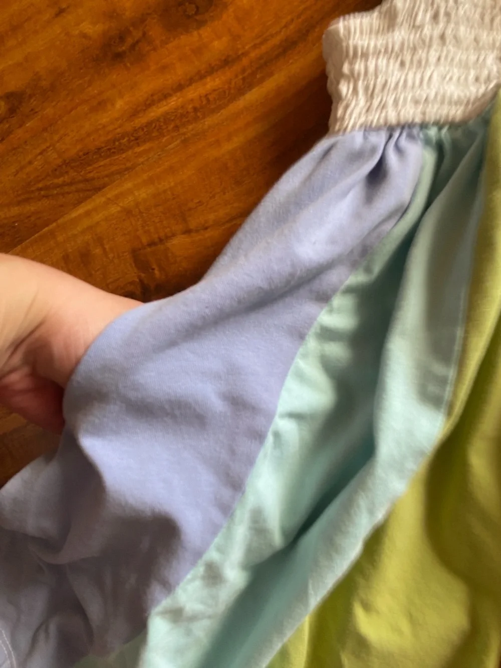 Hanna Andersson Girls Sleeveless Smock Rainbow Sundress Size 5 Girly Cottagecore